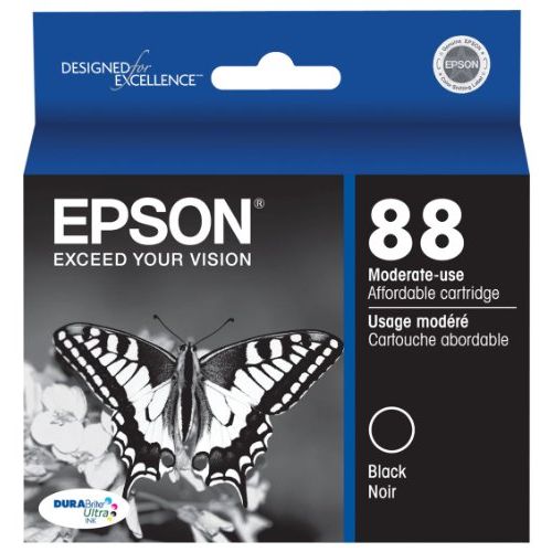 엡손 Epson T088120 DURABrite Ultra 88 Moderate-use -Inkjet -Cartridge -Black