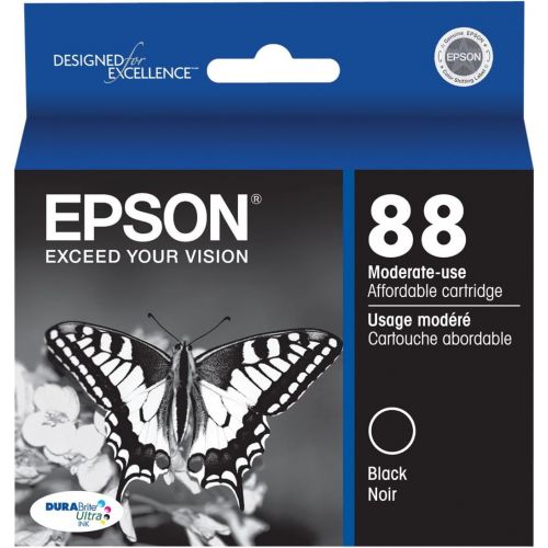 엡손 Epson T088120 DURABrite Ultra 88 Moderate-use -Inkjet -Cartridge -Black