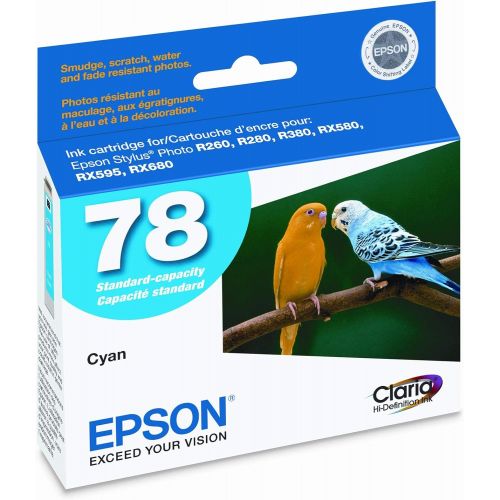 엡손 New Genuine Epson T0782 Cyan Ink Cartridge T078220 Recently Expired ; R280
