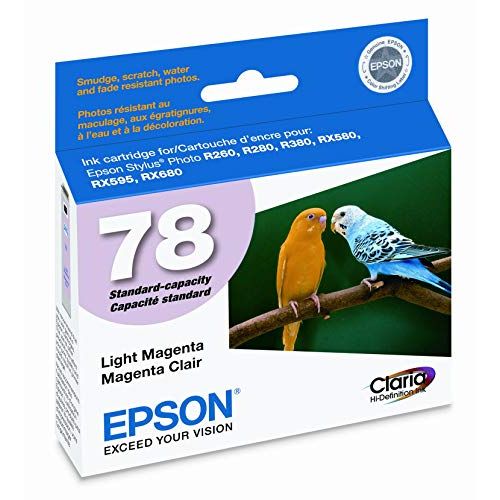 엡손 Genuine OEM brand name EPSON #78 R260/R380/RX580 LIGHT Magenta Inkjet Cartridge T078620