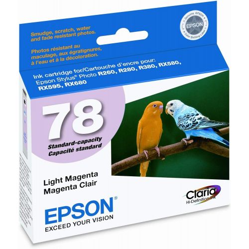 엡손 Genuine OEM brand name EPSON #78 R260/R380/RX580 LIGHT Magenta Inkjet Cartridge T078620