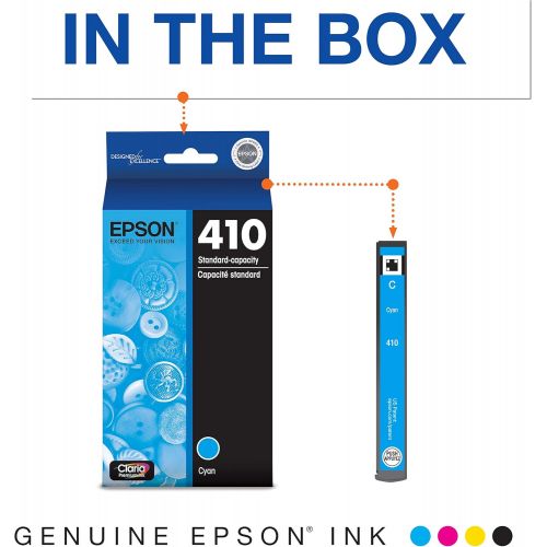 엡손 Epson T410 Claria Premium -Ink Standard Capacity Cyan -Cartridge (T410220-S) for select Epson Expression Premium Printers