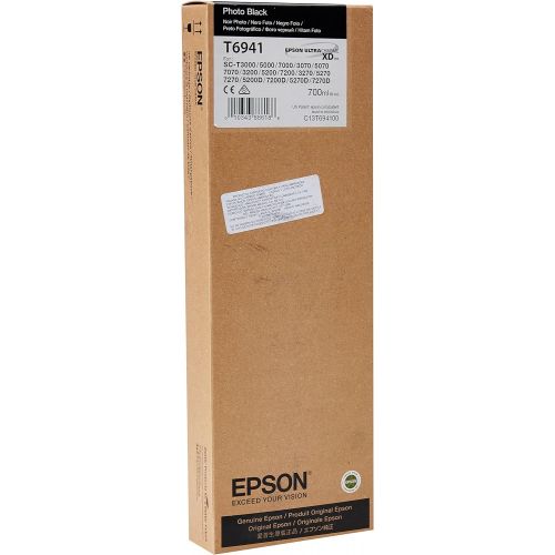 엡손 Epson Photo Black Ultra Chrome XD Ink Cartridge, 700 ml (T694100)