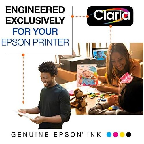 엡손 Epson T277 Claria Photo HD Ink Standard Capacity Cyan Cartridge (T277220-S) for Select Epson Expression Printers