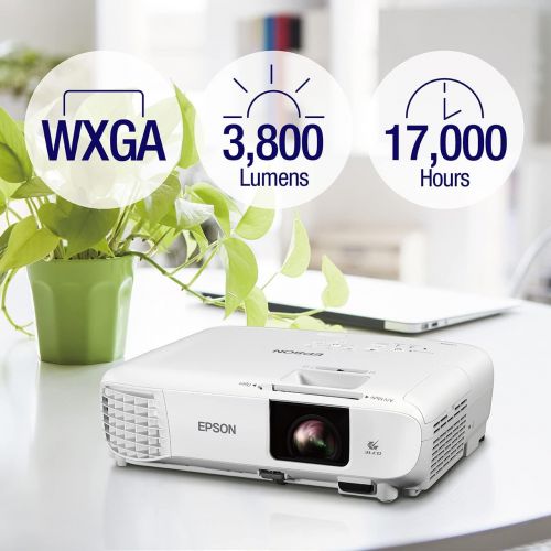 엡손 Epson, EPSV11H983020, PowerLite W49 3LCD WXGA Classroom Projector with HDMI, 1 Each