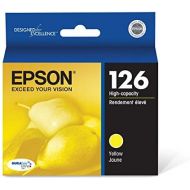 Epson T126 DURABrite Ultra Ink Standard Capacity Yellow Cartridge (T126420-S) for Select Epson Stylus and Workforce Printers