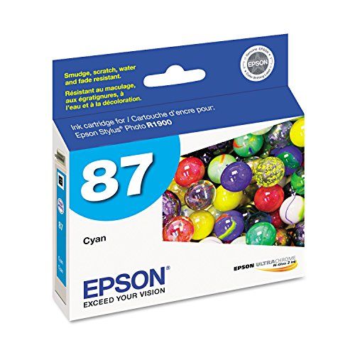 엡손 Epson UltraChrome Hi-Gloss 87 Inkjet Cartridge Cyan T087220