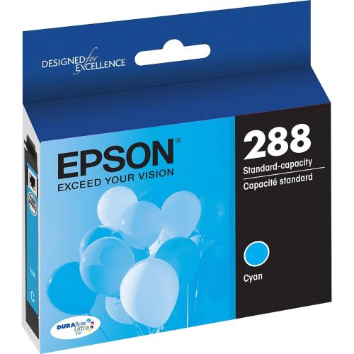 엡손 Epson T288 DURABrite Ultra Ink Standard Capacity Cyan Cartridge (T288220-S) for select Epson Expression Printers