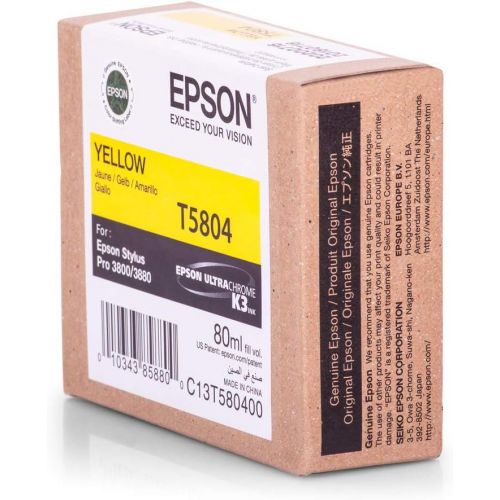 엡손 Epson T580400 UltraChrome K3 Ink, Yellow