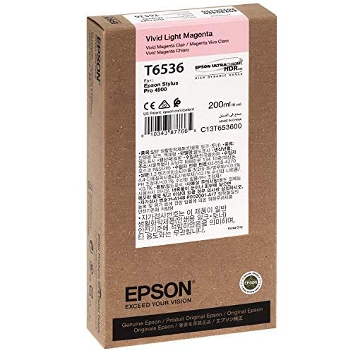 엡손 Epson UltraChrome HDR Ink Cartridge - 200ml Vivid Light Magenta (T653600)