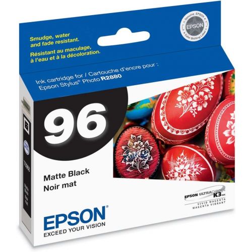 엡손 Epson T096820 Stylus Photo R2880 Printer UltraChrome K3 Ink Cartridge (Matte Black)