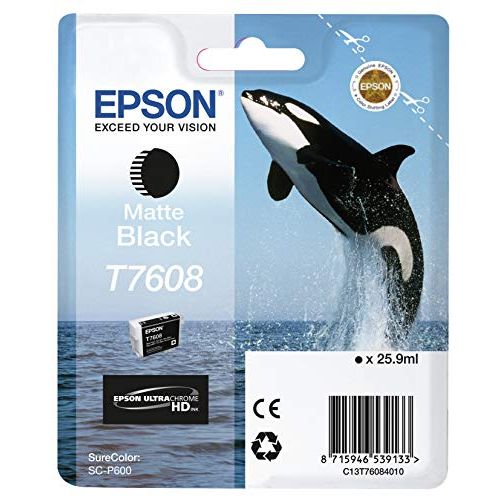 엡손 Epson T7608 Ink Cartridge - Matte Black