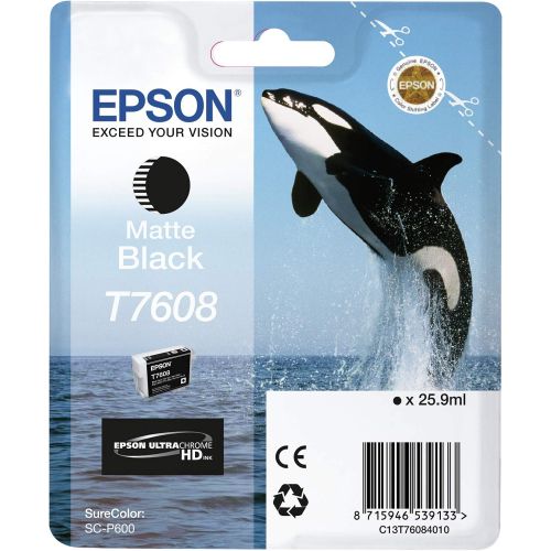 엡손 Epson T7608 Ink Cartridge - Matte Black