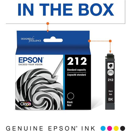 엡손 Epson T212 Claria Standard Capacity Cartridge Ink - Black and Color Combo Pack & T212 Claria Standard Capacity Cartridge Ink - Black, T212120-S