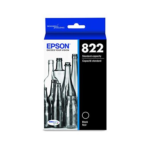 엡손 Epson T822 DURABrite Ultra Ink Standard Capacity Black Cartridge (T822120-S) for Select Epson Workforce Pro Printers