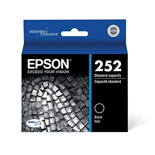 엡손 Epson T252 DURABrite Ultra Ink Standard Capacity Black Cartridge (T252120-S) for select Epson WorkForce Printers