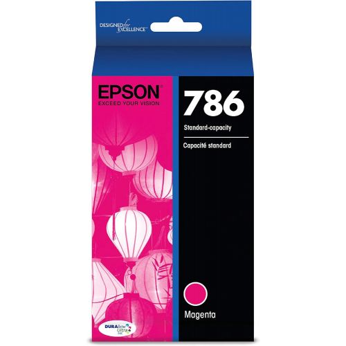 엡손 Epson T786 DURABrite Ultra -Ink Standard Capacity Magenta -Cartridge (T786320) for Select Epson Workforce Printers