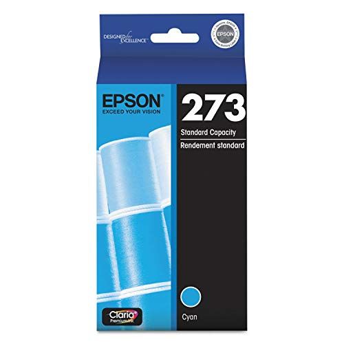 엡손 Epson T273220 (273) Claria Ink Cartridge (Cyan) in Retail Packaging