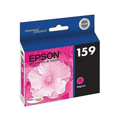 엡손 Epson T159320 Magenta UltraChrome Hi-Gloss 159 Ink Cartridge for Epson Stylus Photo R2000 Ink Jet Printer OEM