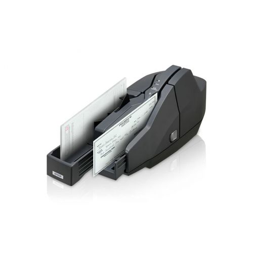 엡손 Epson A41A266511 CaptureOne TM-S1000 Check Scanner, Single Feed, 1 Pocket, Power Supply, USB Cable, Franking Cartridge, CD, Dark Gray