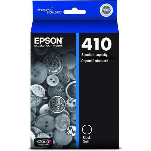 엡손 Epson T410220 Claria Premium Cyan Ink & 410 Ink Cartridge, Black