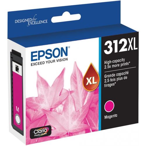 엡손 Epson T312XL320 Claria Photo HD Magenta High Capacity Cartridge Ink & T314XL Claria Photo HD Ink - Gray (T314XL Gray)