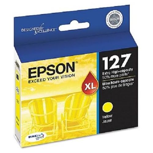엡손 Epson T127420 (127) High-Yield Ink, Yellow