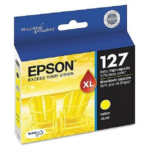 엡손 Epson T127420 (127) High-Yield Ink, Yellow