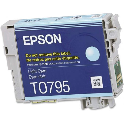 엡손 Epson T079520 OEM Ink - (79) Stylus Photo 1400 Artisan 1430 Claria High Capacity Light Cyan Ink (800 Yield) OEM