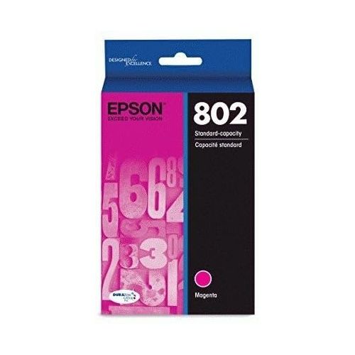 엡손 Epson T802 DURABrite Ultra -Ink Standard Capacity Magenta -Cartridge (T802320-S) for select Epson WorkForce Pro Printers