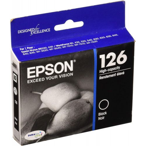 엡손 Epson DURABrite 126 High Capacity Ink Cartridge - Black - Inkjet - 740 Page T126120