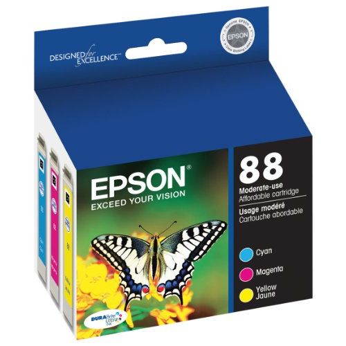 엡손 Epson T088 DURABrite Ultra -Ink Standard Capacity Color Combo Pack (T088520-S) for select Epson Stylus Printers