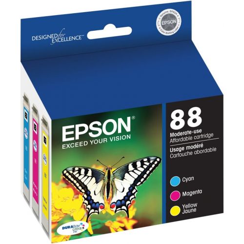 엡손 Epson T088 DURABrite Ultra -Ink Standard Capacity Color Combo Pack (T088520-S) for select Epson Stylus Printers