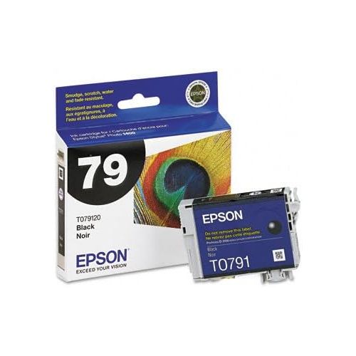 엡손 Epson T079120 OEM Ink - (79) Stylus Photo 1400 Artisan 1430 Claria High Capacity Black Ink (470 Yield)