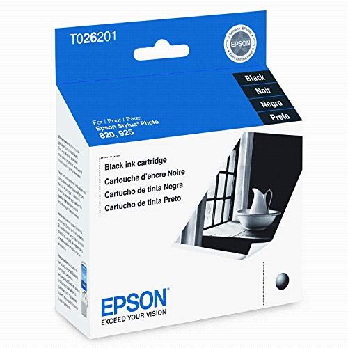 엡손 Epson T026201 Intellidge Ink, 500 Page-Yield, Black