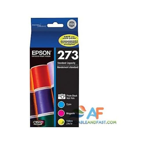 엡손 Epson T273520 T273520 Printer Ink Cartridge Combo Pack - Photo Black, Cyan, Magenta, Yellow