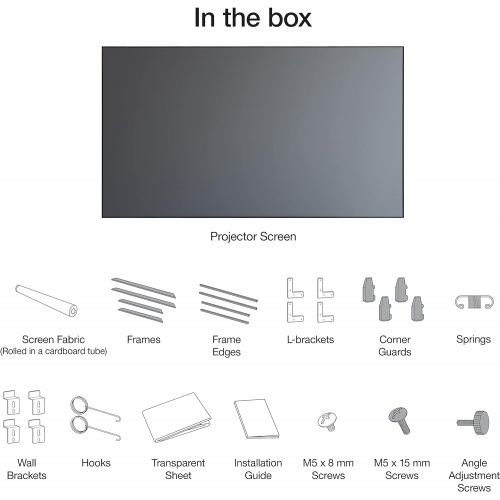 엡손 Epson SilverFlex Ultra 120-Inch Ambient Light Rejecting Super Mega Screen for Ultra Short-Throw Projectors