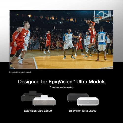 엡손 Epson SilverFlex Ultra 120-Inch Ambient Light Rejecting Super Mega Screen for Ultra Short-Throw Projectors
