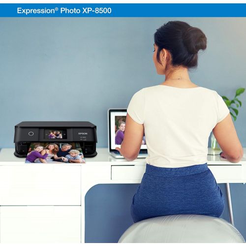 엡손 Epson Expression Photo XP-8500 Wireless Color Photo Printer with Scanner and Copier, Amazon Dash Replenishment Ready