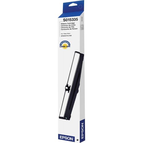 엡손 Epson S015335 FX 2190 LQ-2090 Ribbon Cartridge (Black) in Retail Packaging