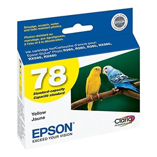엡손 Epson Stylus Photo R260/R280/R380/Rx580/Rx595/Rx680 Artisan 50 Claria Hi-Definition Yellow Ink New