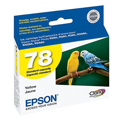 엡손 Epson Stylus Photo R260/R280/R380/Rx580/Rx595/Rx680 Artisan 50 Claria Hi-Definition Yellow Ink New