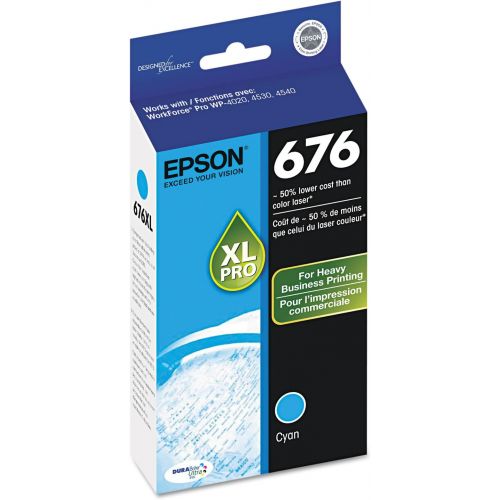 엡손 676XL Cyan Ink Cartridge by Epson