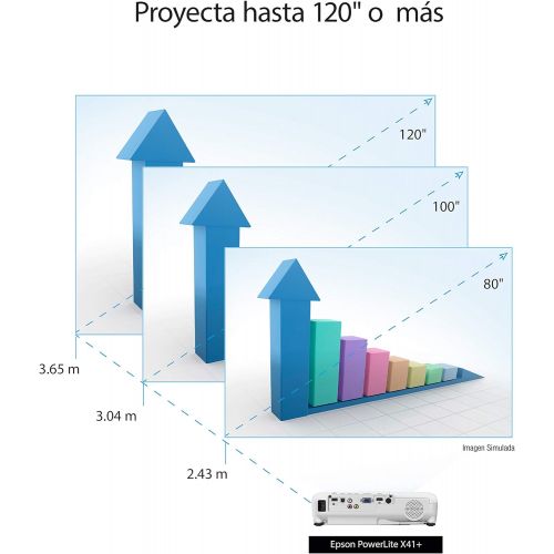엡손 Epson PowerLite X41+ - 3LCD projector Wireless Wi-Fi