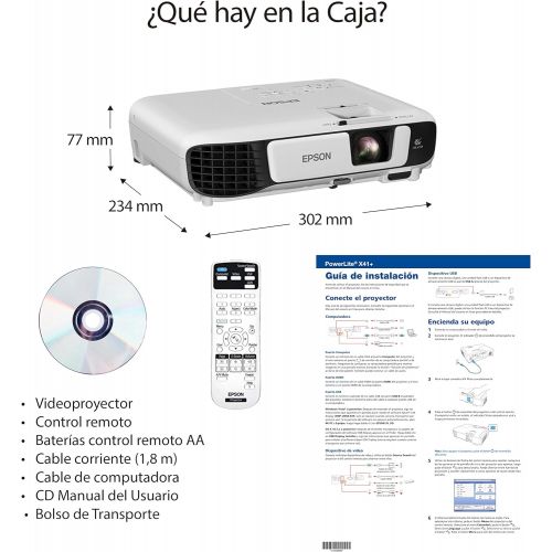 엡손 Epson PowerLite X41+ - 3LCD projector Wireless Wi-Fi