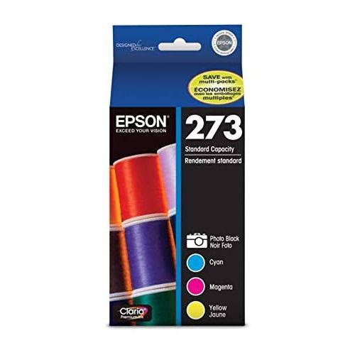 엡손 Epson Claria, Premium 273 Color Ink Cartridges (T273520-S), Pack of 4