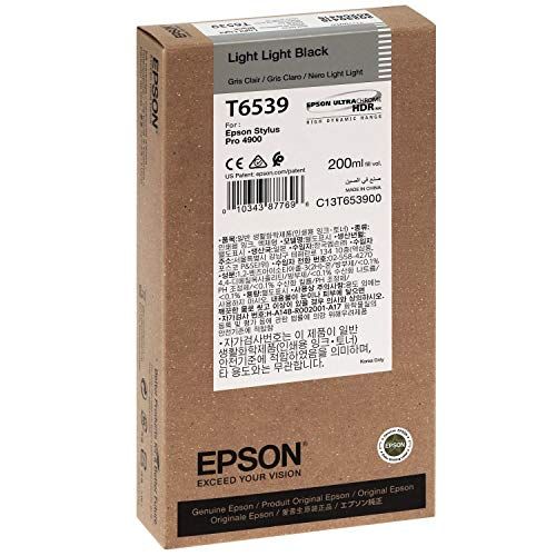 엡손 Epson UltraChrome HDR Ink Cartridge - 200ml Light Light Black (T653900)