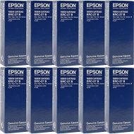 Genuine Epson (ERC-27B) 10-Pack Black Ribbon Cartridge Black for Epson POS Printers: TM290, TM295 Dot Matrix - 750000 Character