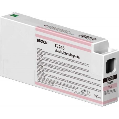 엡손 Epson UltraChrome HD Ink Cartridge - 350ml Vivid Light Magenta (T824600)
