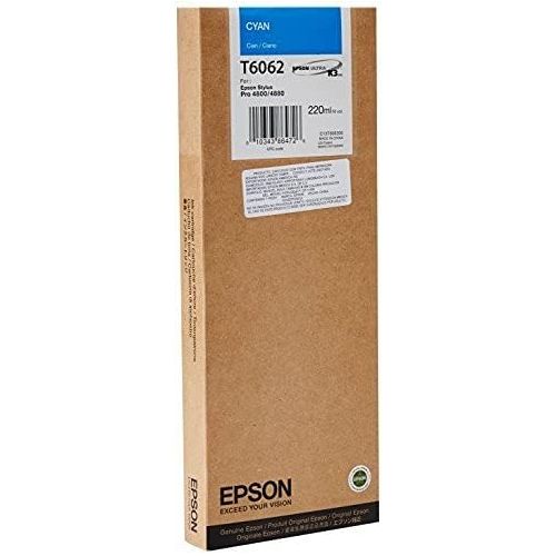 엡손 Epson UltraChrome K3 Ink Cartridge - 220ml Cyan (T606200)